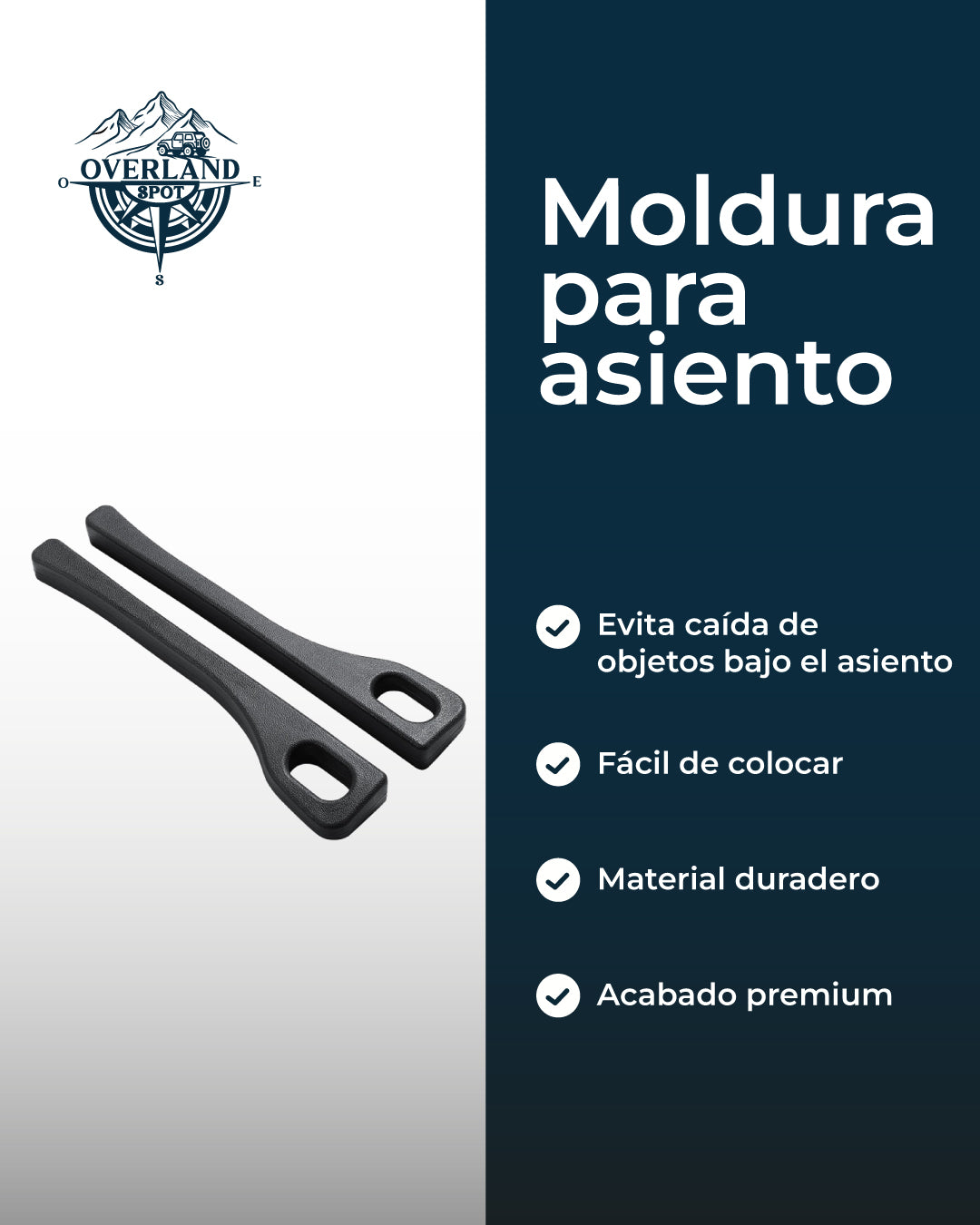 Moldura para asiento de auto